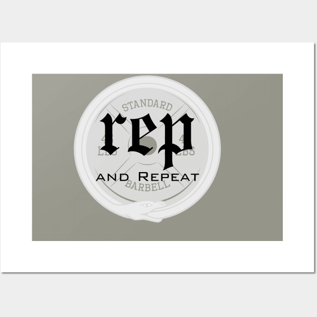 Rep and Repeat reputation Gym Swiftie Design Wall Art by kuallidesigns